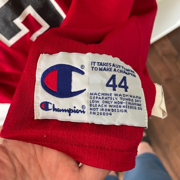 Champion Scottie Pippen chicago Bulls jersey champion size 44 large reversible - Picture 9 of 9